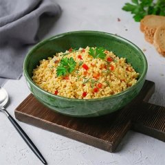 Каша пшённая с мясом курицы