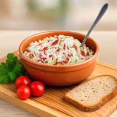 Каша рисовая с овощами