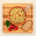 Каша пшенная с овощами